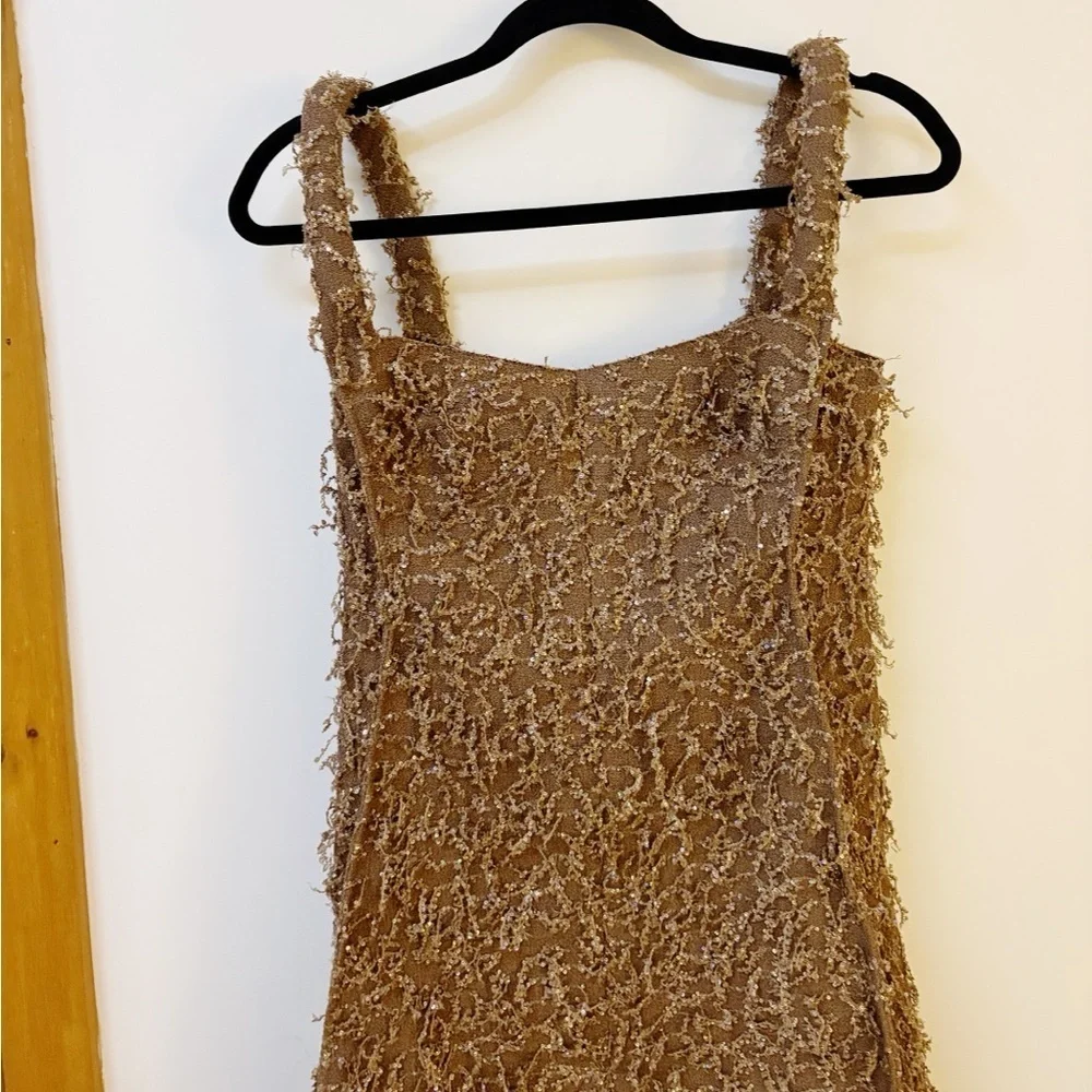 New Tory Burch Sequined Fringe Tank Dress
